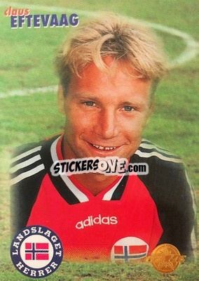 Sticker Claus Eftevaag - Tippe Ligaen Fotballkort 1996 n. 128 - GAME