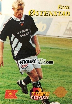 Sticker Egil Ostenstad - Tippe Ligaen Fotballkort 1996 - GAME