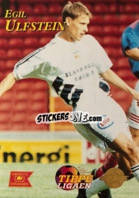 Sticker Egil Ulfstein - Tippe Ligaen Fotballkort 1996 - GAME