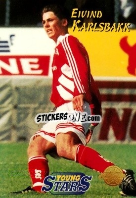 Sticker Eivind Karlsbakk - Tippe Ligaen Fotballkort 1996 - GAME