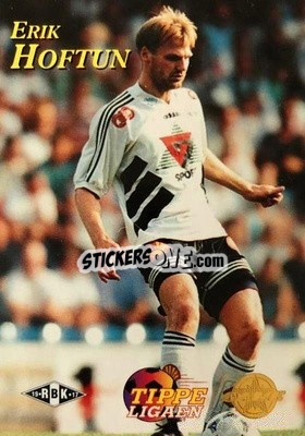 Sticker Erik Hoftun - Tippe Ligaen Fotballkort 1996 - GAME