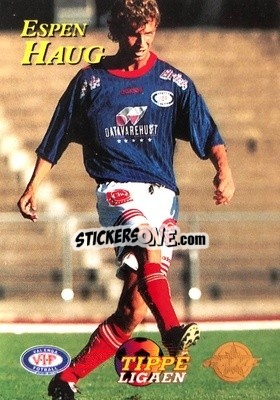Sticker Espen Haug - Tippe Ligaen Fotballkort 1996 - GAME