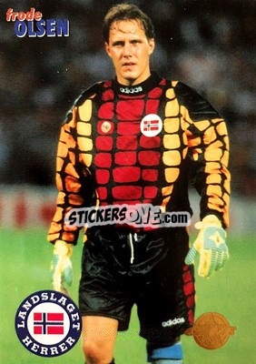 Sticker Frode Olsen - Tippe Ligaen Fotballkort 1996 - GAME