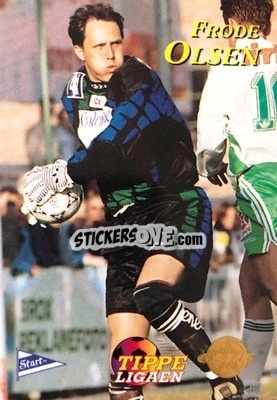 Cromo Frode Olsen - Tippe Ligaen Fotballkort 1996 - GAME