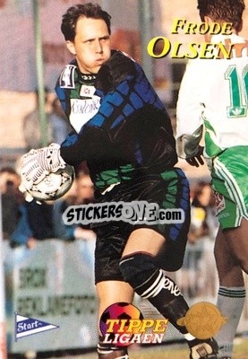 Sticker Frode Olsen - Tippe Ligaen Fotballkort 1996 n. 61 - GAME