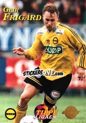 Sticker Geir Frigard - Tippe Ligaen Fotballkort 1996 n. 36 - GAME