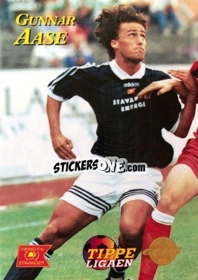 Cromo Gunnar Aase - Tippe Ligaen Fotballkort 1996 - GAME