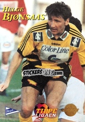 Sticker Helge Bjonsaas - Tippe Ligaen Fotballkort 1996 n. 63 - GAME