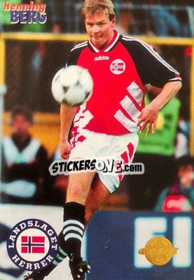 Sticker Henning Berg - Tippe Ligaen Fotballkort 1996 - GAME