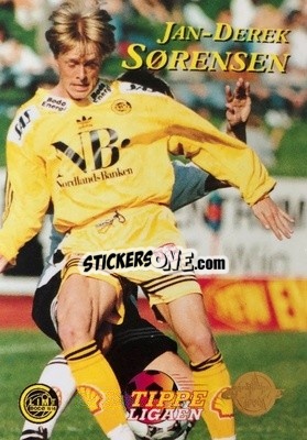 Sticker JanDerek Sorensen - Tippe Ligaen Fotballkort 1996 - GAME