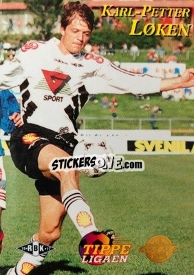 Sticker KarlPetter Loken - Tippe Ligaen Fotballkort 1996 - GAME