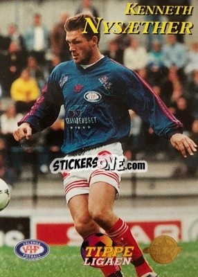 Sticker Kenneth Nysaether - Tippe Ligaen Fotballkort 1996 - GAME