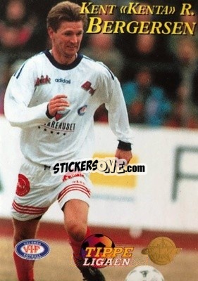 Sticker Kent R. Bergersen - Tippe Ligaen Fotballkort 1996 - GAME