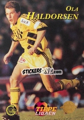 Sticker Ola Halvorsen - Tippe Ligaen Fotballkort 1996 n. 22 - GAME