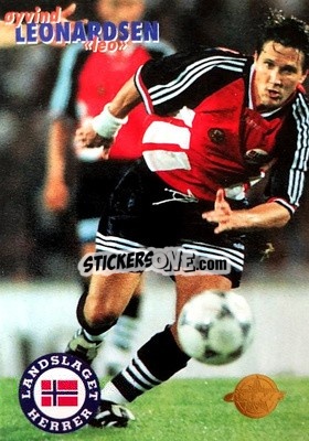Sticker Oyvind Leonardsen - Tippe Ligaen Fotballkort 1996 n. 130 - GAME