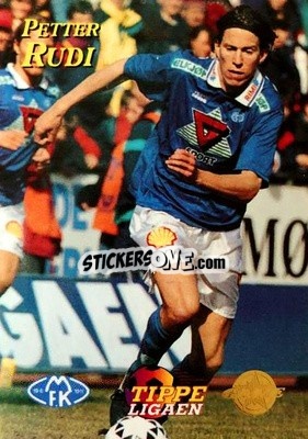 Sticker Petter Rudi - Tippe Ligaen Fotballkort 1996 - GAME