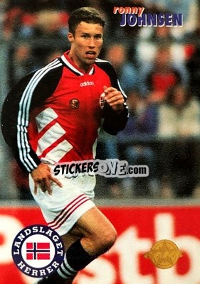 Sticker Ronny Johnsen - Tippe Ligaen Fotballkort 1996 n. 120 - GAME