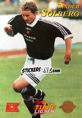 Sticker Sander Solberg - Tippe Ligaen Fotballkort 1996 - GAME