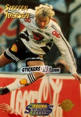 Sticker Steffen Iversen - Tippe Ligaen Fotballkort 1996 - GAME