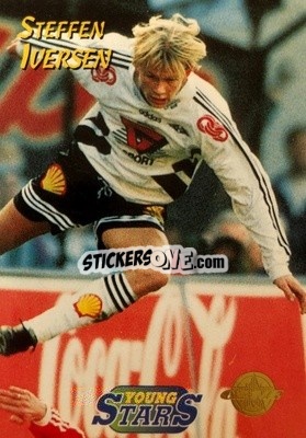Sticker Steffen Iversen - Tippe Ligaen Fotballkort 1996 n. 166 - GAME