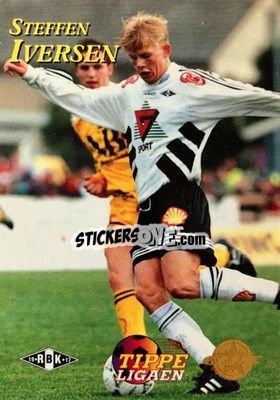 Sticker Steffen Iversen - Tippe Ligaen Fotballkort 1996 - GAME