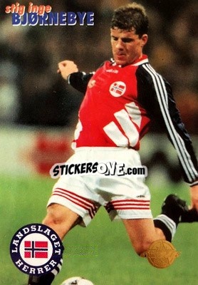 Sticker Stig Inge Bjornebye - Tippe Ligaen Fotballkort 1996 - GAME