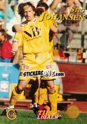 Sticker Stig Johansen - Tippe Ligaen Fotballkort 1996 - GAME