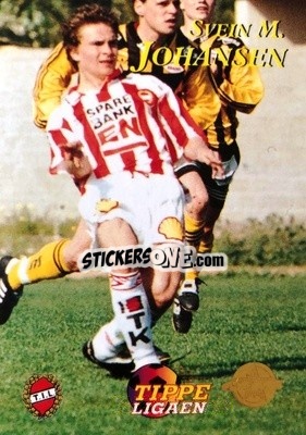 Sticker Svein M. Johansen - Tippe Ligaen Fotballkort 1996 - GAME