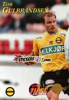 Cromo Tom Gulbrandsen - Tippe Ligaen Fotballkort 1996 n. 33 - GAME