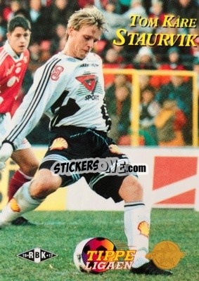 Sticker Tom Kare Staurvik - Tippe Ligaen Fotballkort 1996 - GAME