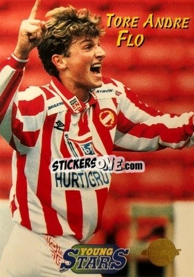 Sticker Tore Andre Flo - Tippe Ligaen Fotballkort 1996 n. 165 - GAME
