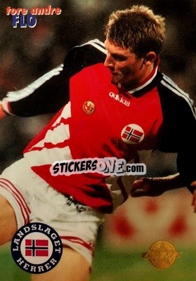 Sticker Tore Andre Flo - Tippe Ligaen Fotballkort 1996 n. 141 - GAME