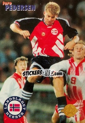 Sticker Tore Pedersen - Tippe Ligaen Fotballkort 1996 - GAME