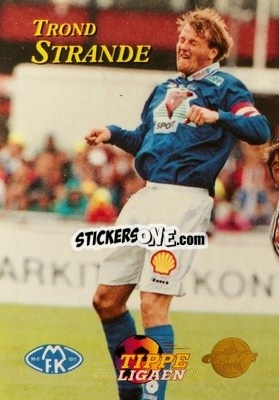 Sticker Trond Strande - Tippe Ligaen Fotballkort 1996 - GAME