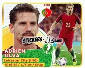 Sticker Adrien Silva - Copa Mundial Russia 2018 n. 115 - GOL
