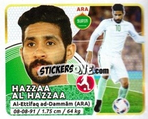 Sticker Al Hazzaa - Copa Mundial Russia 2018 n. 92 - GOL

