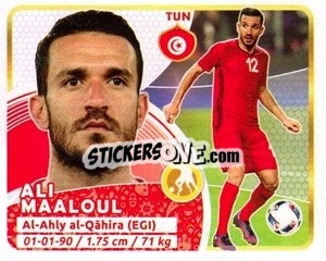 Sticker Ali Maaloul - Copa Mundial Russia 2018 n. 504 - GOL
