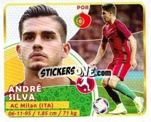 Sticker André Silva - Copa Mundial Russia 2018 - GOL
