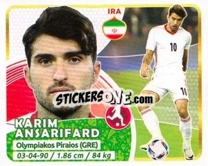 Sticker Ansarifard - Copa Mundial Russia 2018 n. 154 - GOL
