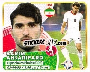 Sticker Ansarifard - Copa Mundial Russia 2018 - GOL
