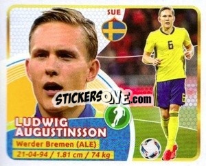 Sticker Augustinsson - Copa Mundial Russia 2018 - GOL
