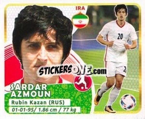 Sticker Azmoun - Copa Mundial Russia 2018 n. 157 - GOL
