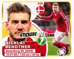 Sticker Bendtner - Copa Mundial Russia 2018 n. 205 - GOL
