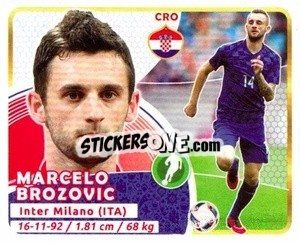 Sticker Brozovic - Copa Mundial Russia 2018 n. 258 - GOL
