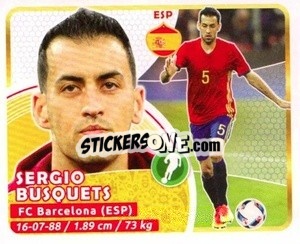 Sticker Busquets - Copa Mundial Russia 2018 n. 131 - GOL
