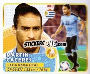 Sticker Cáceres - Copa Mundial Russia 2018 - GOL
