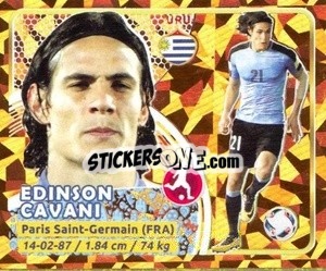 Sticker Cavani - Copa Mundial Russia 2018 n. 63 - GOL
