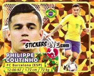 Sticker Coutinho - Copa Mundial Russia 2018 n. 315 - GOL
