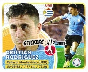 Sticker Cristian Rodríguez - Copa Mundial Russia 2018 n. 59 - GOL
