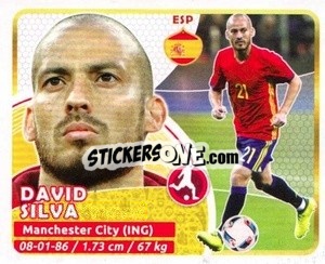 Sticker David Silva - Copa Mundial Russia 2018 - GOL
